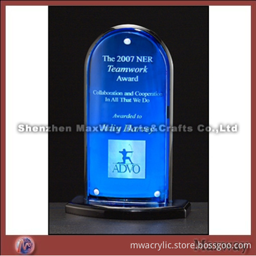 Clear High Grade Acrylic Award with Steel Edge
